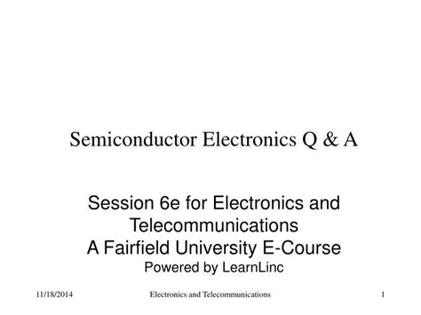 Ppt Semiconductor Electronics Q And A Powerpoint Presentation Free