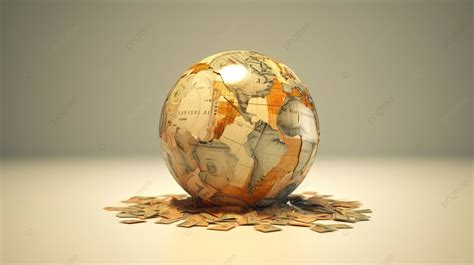 3d Rendered Concept Of A Global Economy Background Gold Investment