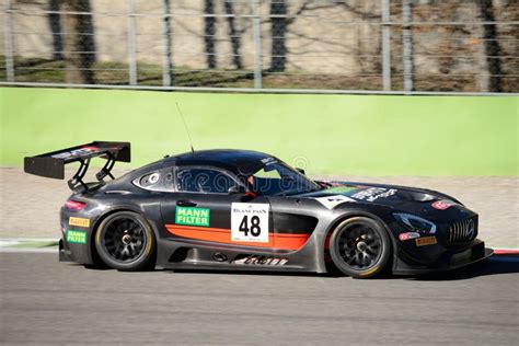 Coche De Competición De Mercedes Amg Gt3 En Monza Fotografía Editorial