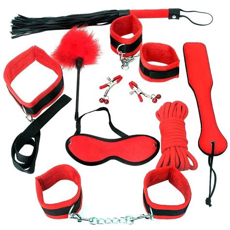 Under The Fetish Bed Bondage Restraints System In Red With 9 Pcs Sex
