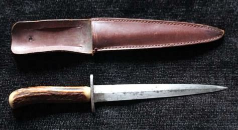 Stag Handled Fs Fighting Knife In Knives
