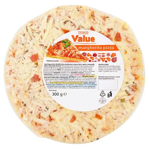 Tesco Value Gyorsfagyasztott Margherita Pizza 300 G Tesco Online