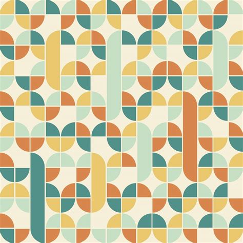 Mid Century Modern Geometric Wallpaper Happywall