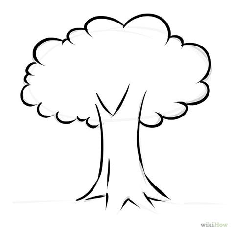 Basic Tree Drawing Easy Clip Art Library