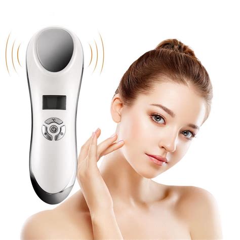 Portable Handheld Ultrasonic Electric Ion Facial Massager Rechargeable