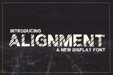 Alignment Font By Denestudios Creative Fabrica