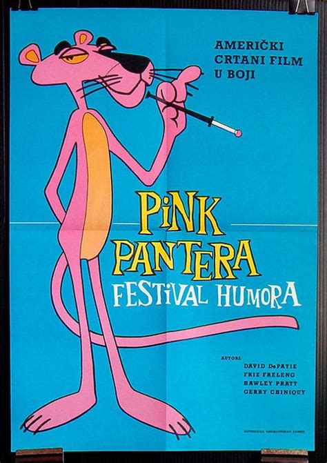 The Pink Panther Festival Poster Is On Display