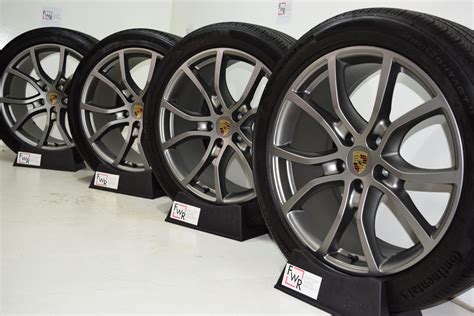 21″ Porsche Cayenne 9y0 Platinum Factory Oem Exclusive Design Wheels