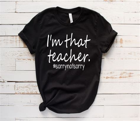 I M That Teacher With Images Teacher Shirt Designs Reading Shirts Book Lover Shirts