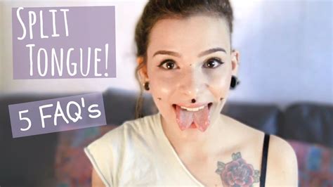5 faqs about my split tongue 1 youtube