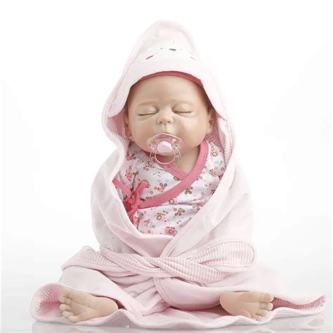 Sanydoll 22 Inch 55 Cm Silicone Reborn Dolls Beautiful Blanket Sleeps