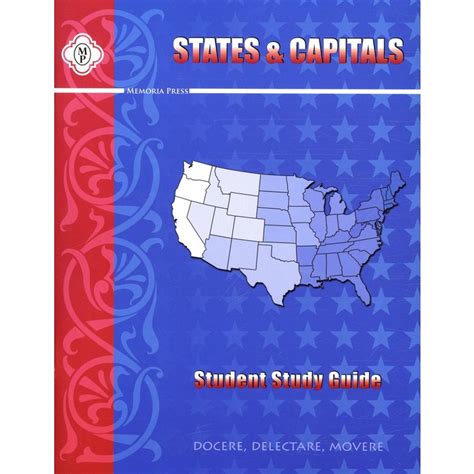 Memoria Press States And Capitals Student Workbook Paperback 93