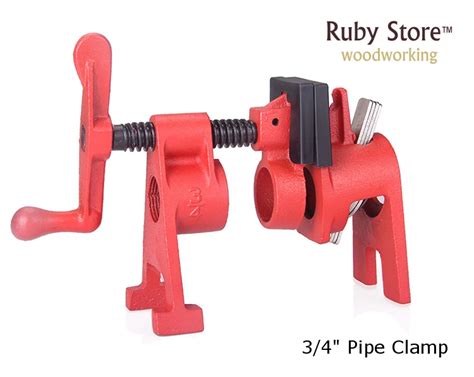 New 34 Inch Pipe Clamp Woodworking With Protective Pads In Clamps