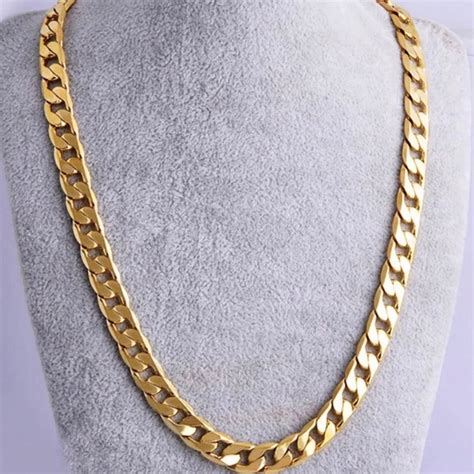 Accessories 18k Gold Filled 24 Cuban Link 7mm Chain Necklace Poshmark