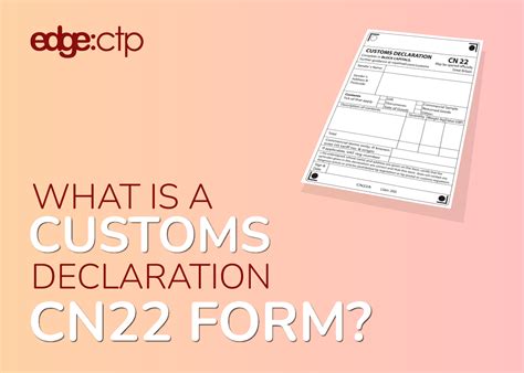 What Is A Cn Customs Declaration Form Edgectp