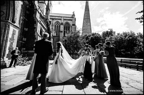 Sophia Arriving At Southwark Cathedral In The Shadow Of The Shard See