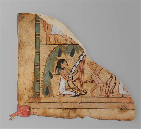 Fragment Of A Leather Hanging With An Erotic Scene New Kingdom The Metropolitan Museum Of Art