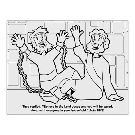 Peter In Prison Coloring Page Coloring Home