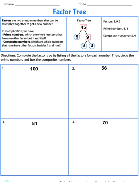 30 5th Grade Math Worksheets Prime And Composite Numbers 2022 Roger