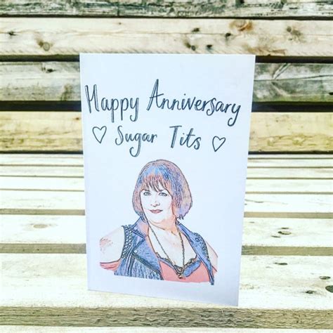 Gavin And Stacey Nessa Sugar Tits A6 Anniversary Card Etsy
