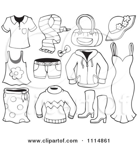 Clothing Clipart Black And White Clipground