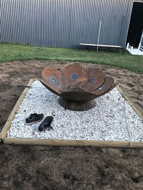 Plow And Hearth Fire Pit Cover Round Steel Fire Pit