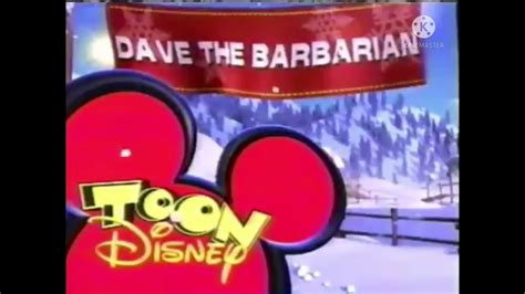 Toon Disney Dave The Barbarian Wbrb And Btts Bumpers December 2005