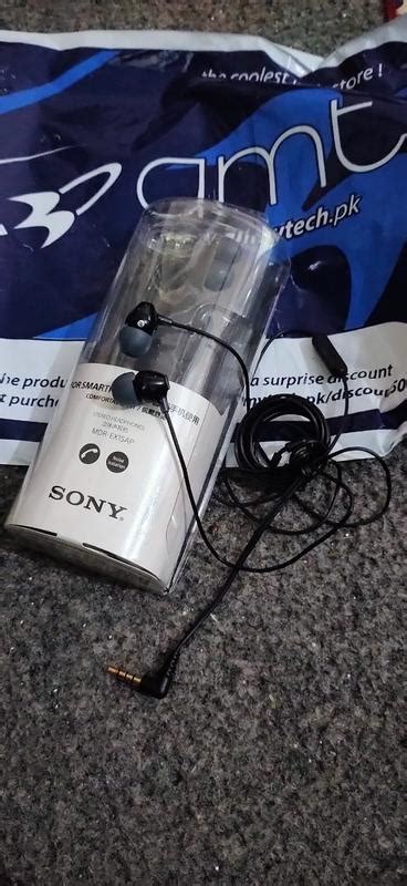 Sony Mdrex15ap Wired Earphones With Mic Black
