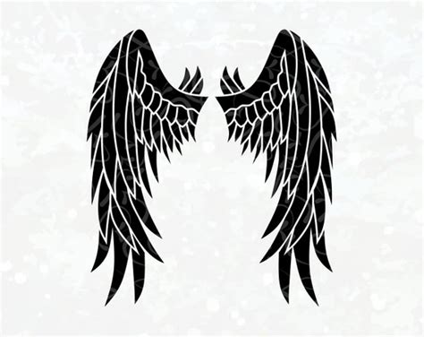 Angel Wing Svg File Wing Svg Angel Wing Svg Angels Wings Png Wings
