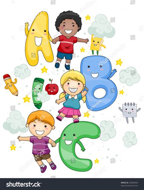 Abc Children Vector 53840056 Shutterstock
