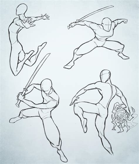 Dynamic Action Poses 1 By Inkonix On Deviantart