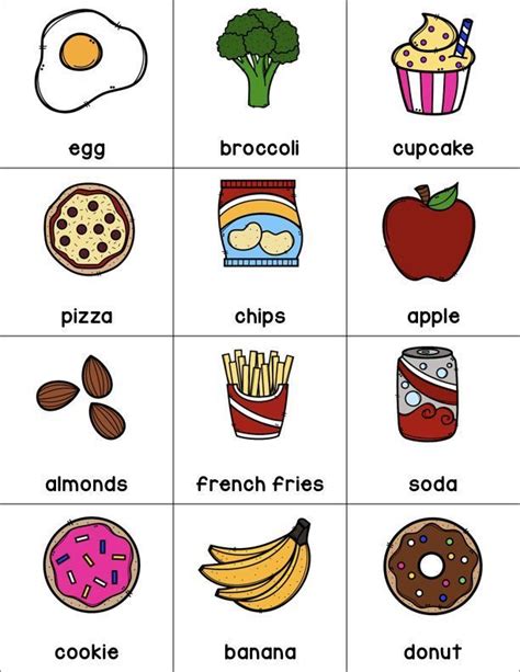 This Printable Is Part Of A Healthy Foods Pack That Is Perfect For