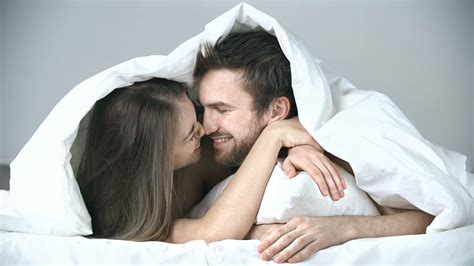 Close Up Of Sweet Couple Cuddling In Bed Yglioe F Wedding Affair