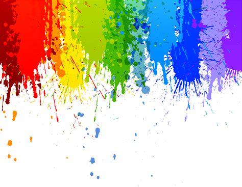 Rainbow Colour Splash Drip Transparent Background Drip Art Rainbow Abstract Paint Splash