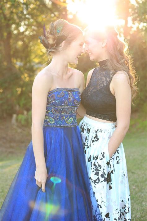 Pin By Megan On Pretty Lesbian Couples Prom Tumblr Strapless Dress