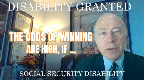 Your Chances For Winning Disability Youtube