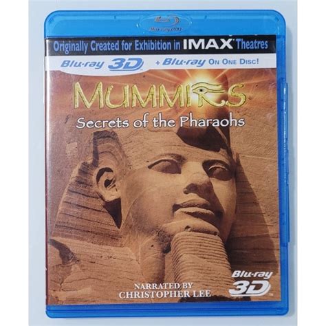 blu ray mummies secrets of the pharaohs 3d 2d shopee brasil