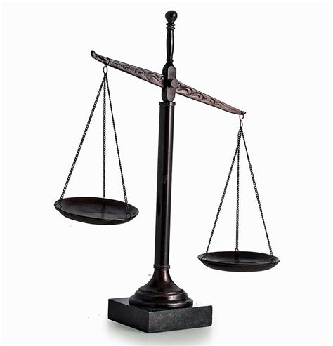Lawyers And Legal Scales Of Justice Sculpture On Marble