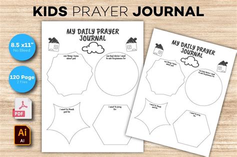 Kids Printable Prayer Journal Graphic By Rakibs · Creative Fabrica