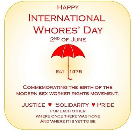 International Whores Day Sexarbejdernes Interesse Organisation