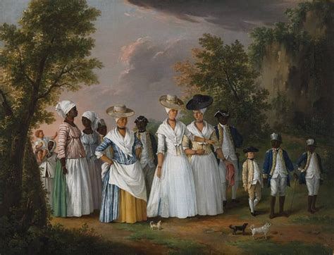 Свободные женщины с детьми и слугами в пейзаже картина Агостино Бруниас