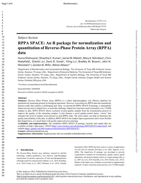 Pdf Rppa Space An R Package For Normalization And Quantitation Of