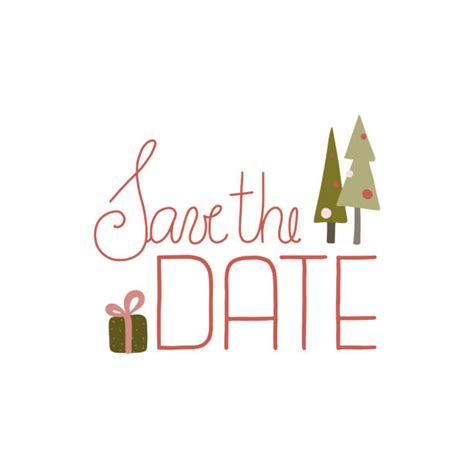 Christmas Save The Date Illustrations Royalty Free Vector Graphics