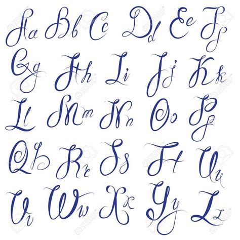 Alphabet Calligraphy Writing In English The English Alphabet Has 26