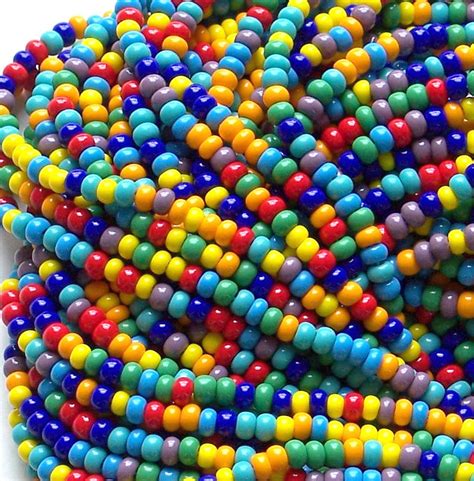 Opaque Color Bead Mix 6 0 Czech Glass Seed Beads 4mm Preciosa Seed Beads Rainbow Bead Mix
