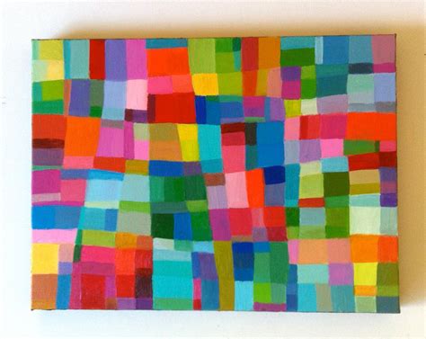 Abstract Painting Original Painting Geometric Shapes