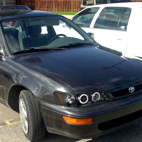 See more ideas about corolla, corolla 1997, toyota corolla. 1997-1997 Toyota Corolla Angel Eye Halo & LED DRL Projector Headlights - Black