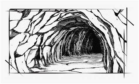 Platos Forms Cave Entrance Cave Sketch Hd Png Download Is Free