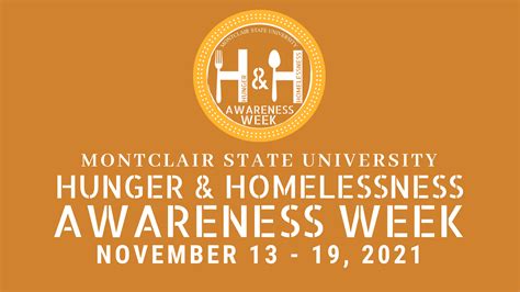 hunger and homelessness awareness week volunteer center montclair state university