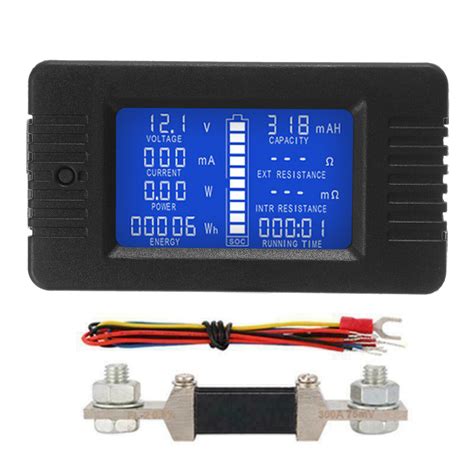 Dc Multifunction Battery Monitor Meter 50a200a300a Lcd Display